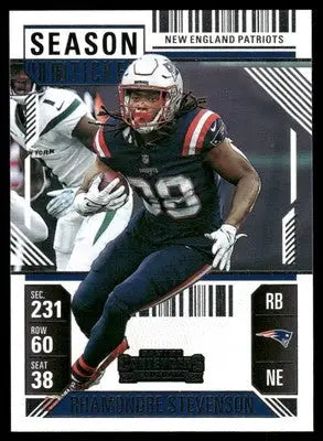 2024 Panini Contenders Football Rhamondre Stevenson #68 Football - Football Card Single