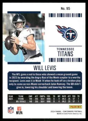 2024 Panini Contenders Football Will Levis #95 Football - Football Card Single