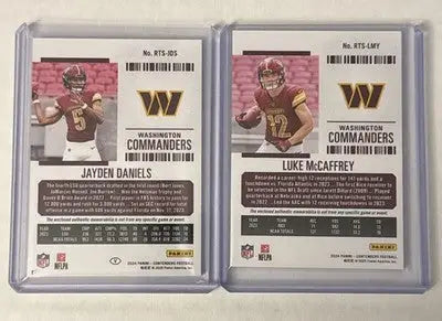 2024 Panini Contenders Jayden Daniels/mccaffrey Rookie Ticket Patch - Football Card Single