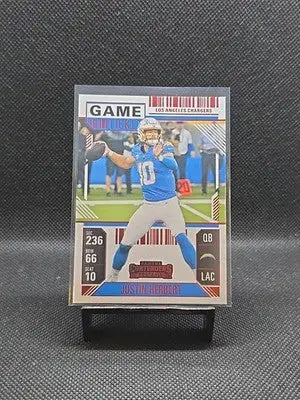 2024 Panini Contenders - Justin Herbert #55 Red Game Ticket - Football Card Single