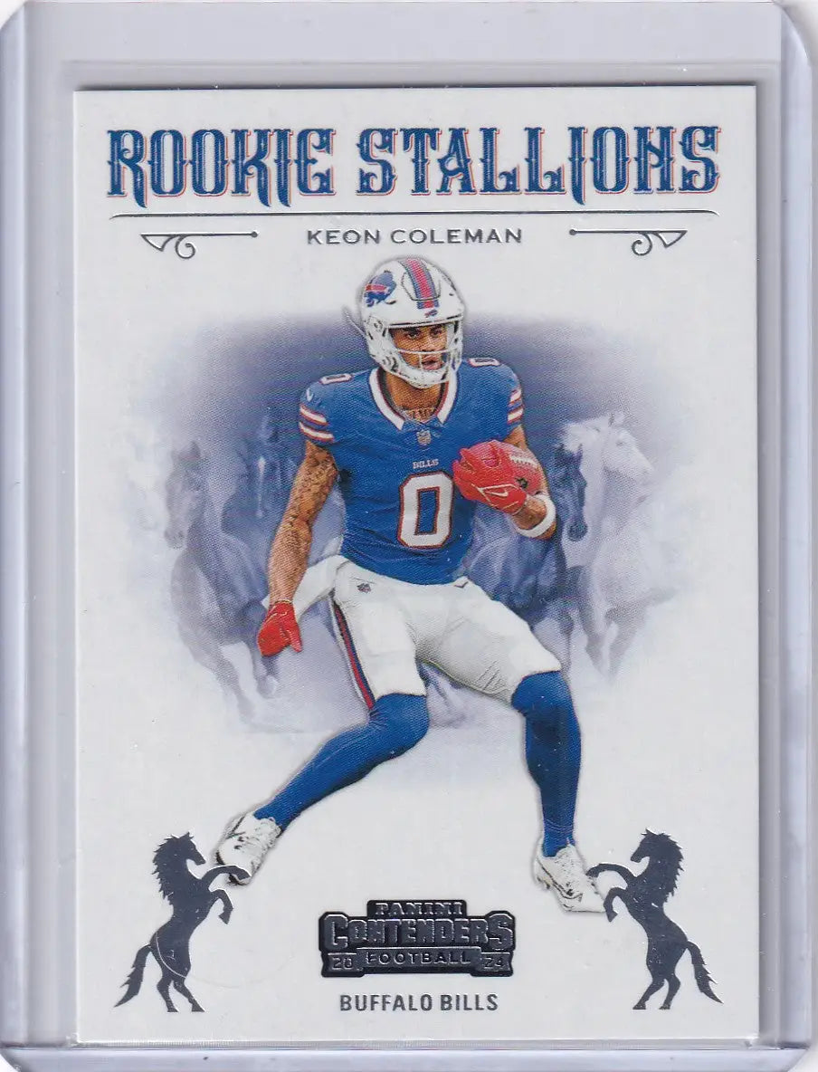 2024 Panini Contenders Rookie Stallions #19 Keon Coleman - Buffalo Bills