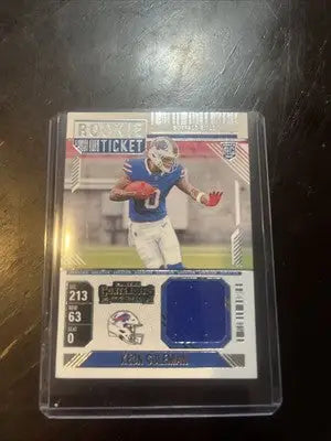 2024 Panini Contenders Rookie Ticket Swatch Keon Coleman Buffalo Bills RC - Football Card Single