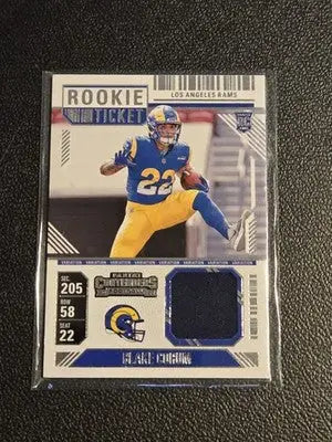 2024 Panini Contenders #RTS-BCM Blake Corum Rookie Ticket Swatches - Football Card Single