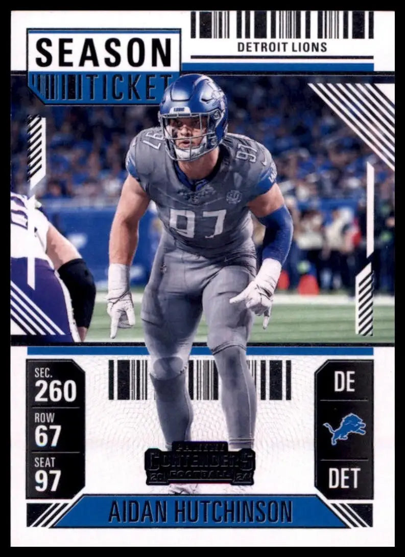 2024 Panini Contenders - Season Ticket Aidan Hutchinson #34 Retail - Football Card Single