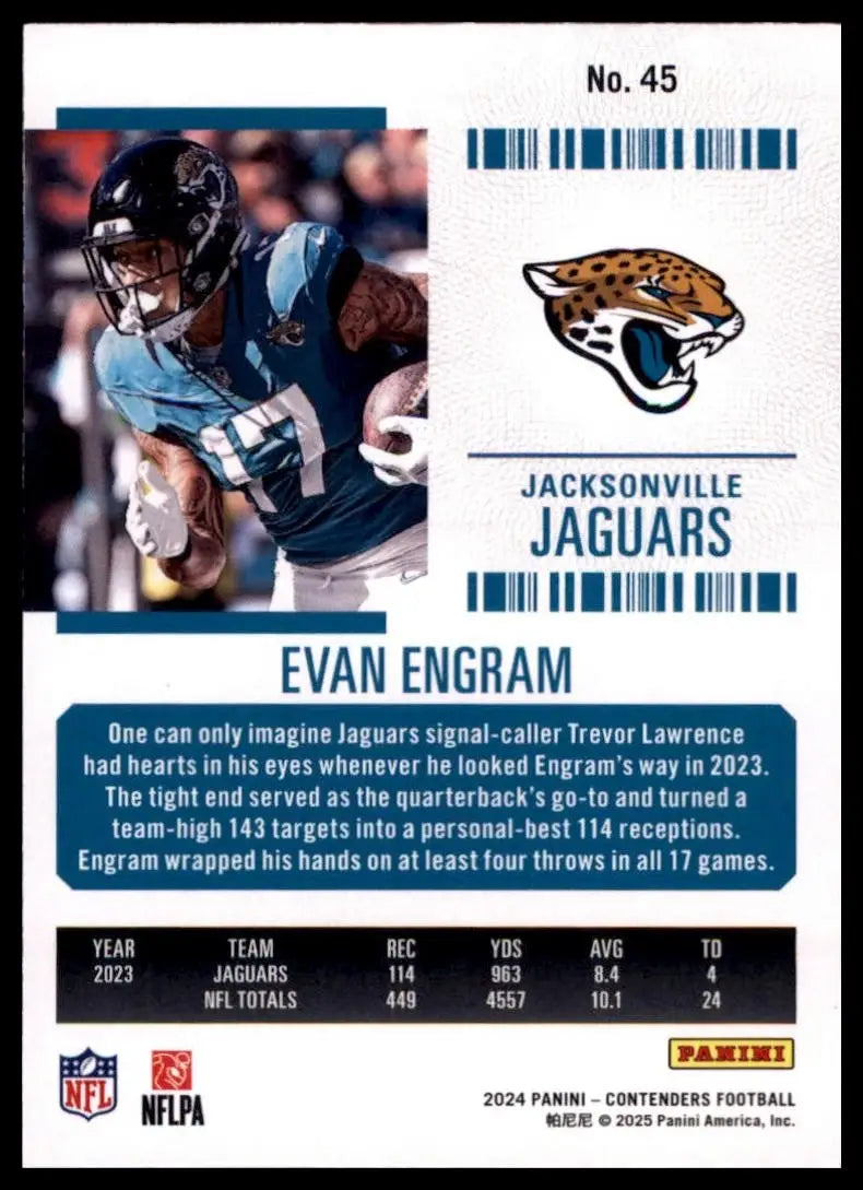 2024 Panini Contenders - Season Ticket Evan Engram #45 Retail - Football Card Single