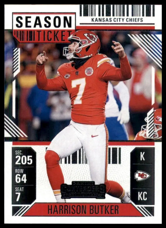 2024 Panini Contenders - Season Ticket Harrison Butker #49 Retail - Football Card Single