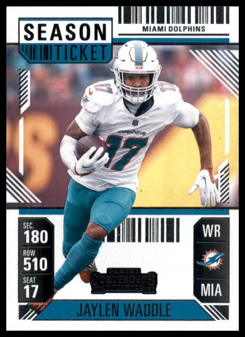 2024 Panini Contenders - Season Ticket Jaylen Waddle #63 Retail - Football Card Single