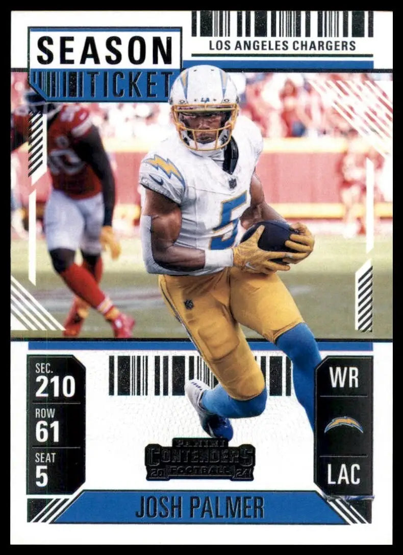 2024 Panini Contenders - Season Ticket Josh Palmer #56 Retail - Football Card Single