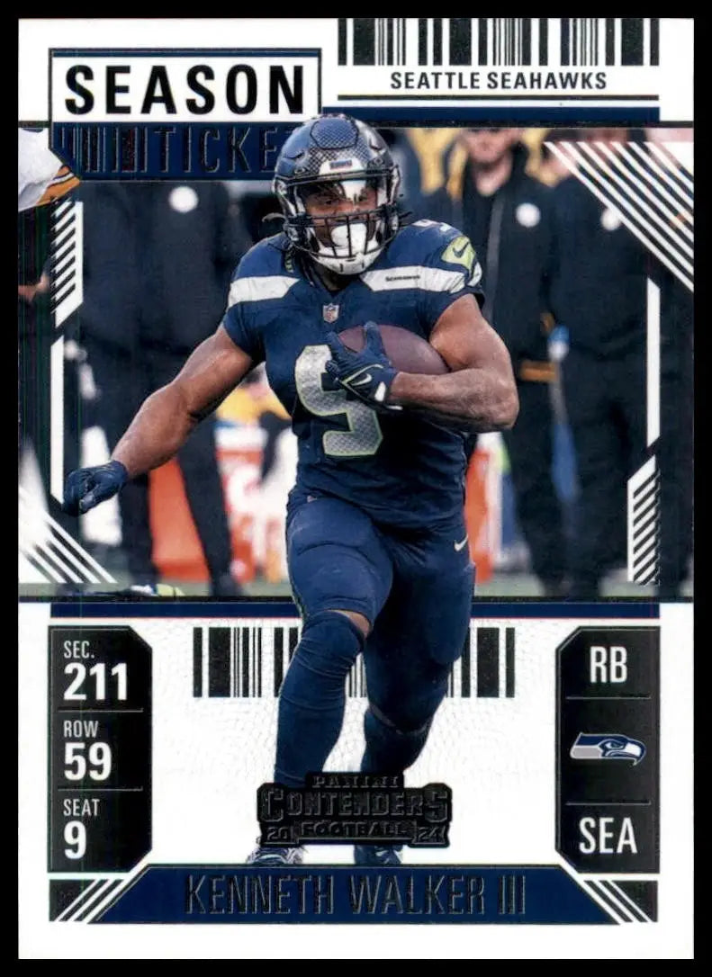 2024 Panini Contenders - Season Ticket Kenneth Walker III #89 Retail - Football Card Single