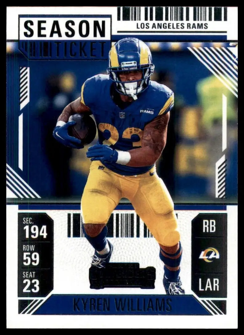 2024 Panini Contenders - Season Ticket Kyren Williams #60 Retail - Football Card Single