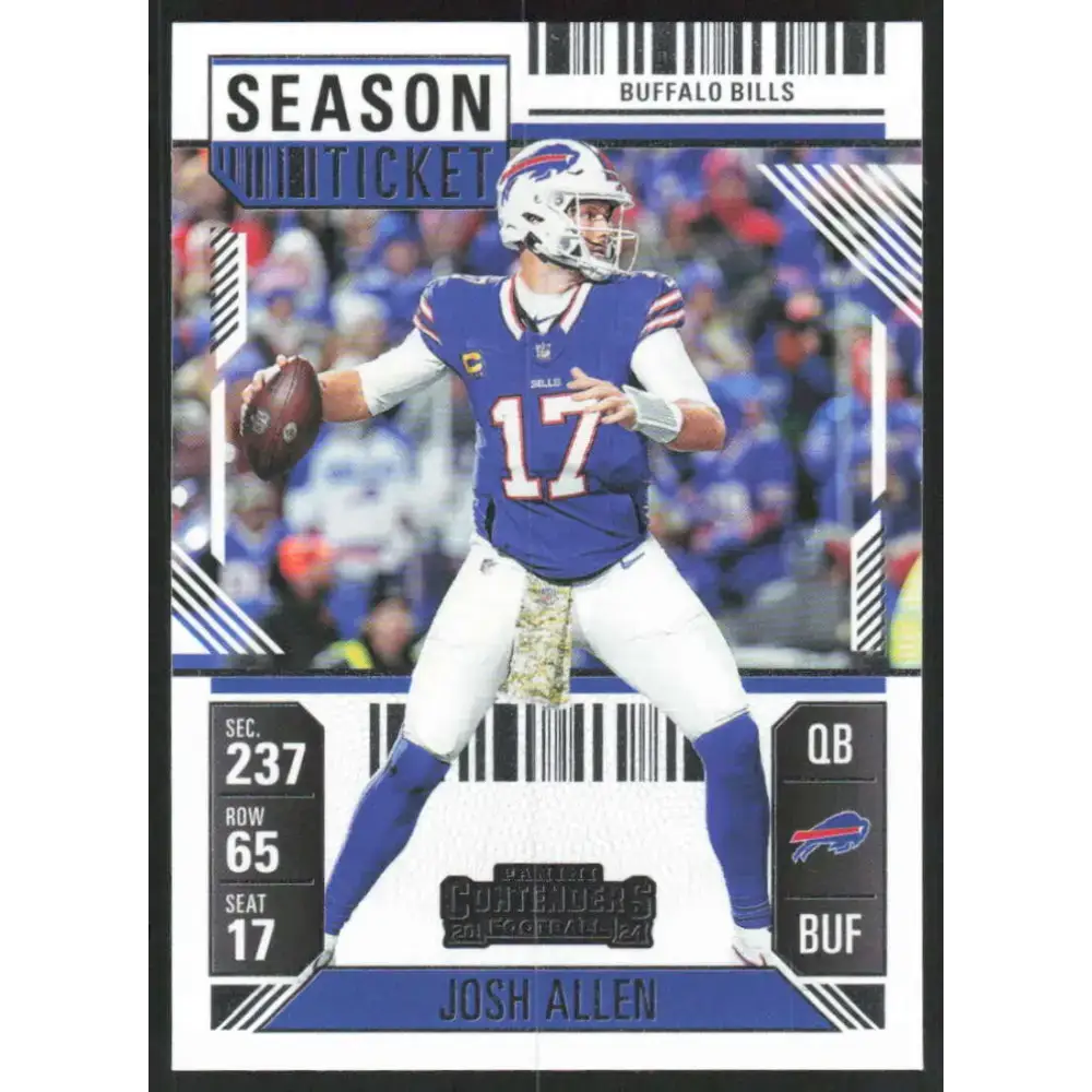 2024 Panini Contenders Season Ticket Retail #11 Josh Allen NM-MT Buffalo Bills Football Card - Trading Cards