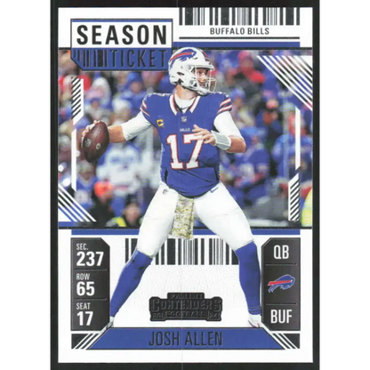 2024 Panini Contenders Season Ticket Retail #11 Josh Allen NM-MT Buffalo Bills Football Card - Trading Cards