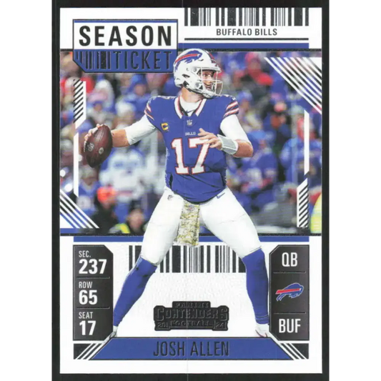 2024 Panini Contenders Season Ticket Retail #11 Josh Allen NM-MT Buffalo Bills Football Card  Image 1