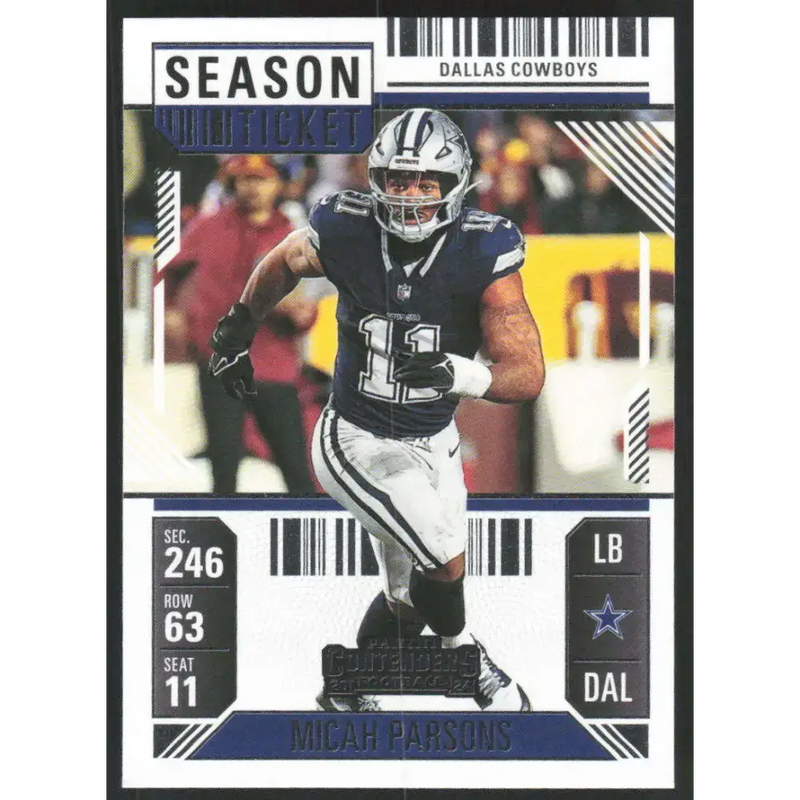 2024 Panini Contenders Season Ticket Retail #27 Micah Parsons NM-MT Dallas Cowboys Football Card