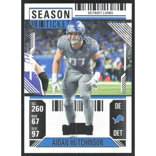 2024 Panini Contenders Season Ticket Retail #34 Aidan Hutchinson NM-MT Detroit Lions Football Card  Image 1