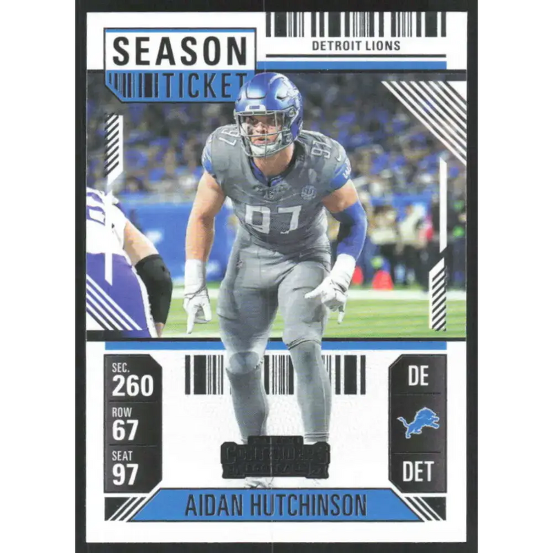 2024 Panini Contenders Season Ticket Retail #34 Aidan Hutchinson NM-MT Detroit Lions Football Card