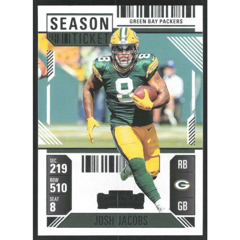 2024 Panini Contenders Season Ticket Retail #35 Josh Jacobs NM-MT Green Bay Packers Football Card