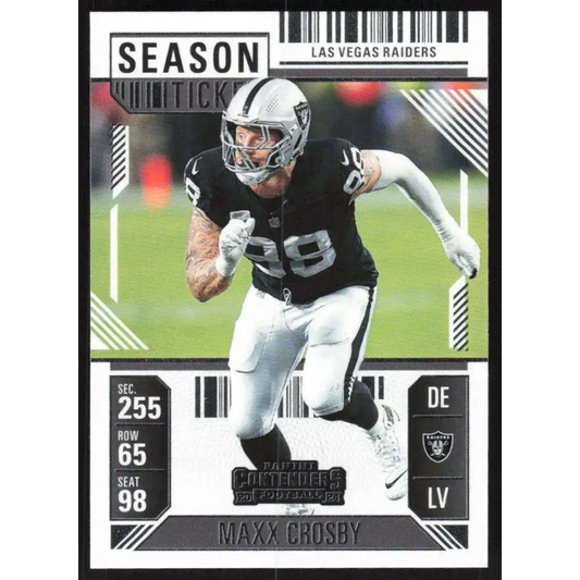 2024 Panini Contenders Season Ticket Retail #52 Maxx Crosby NM-MT Las Vegas Raiders Football Card  Image 1