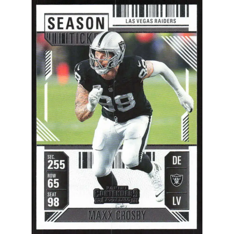 2024 Panini Contenders Season Ticket Retail #52 Maxx Crosby NM-MT Las Vegas Raiders Football Card