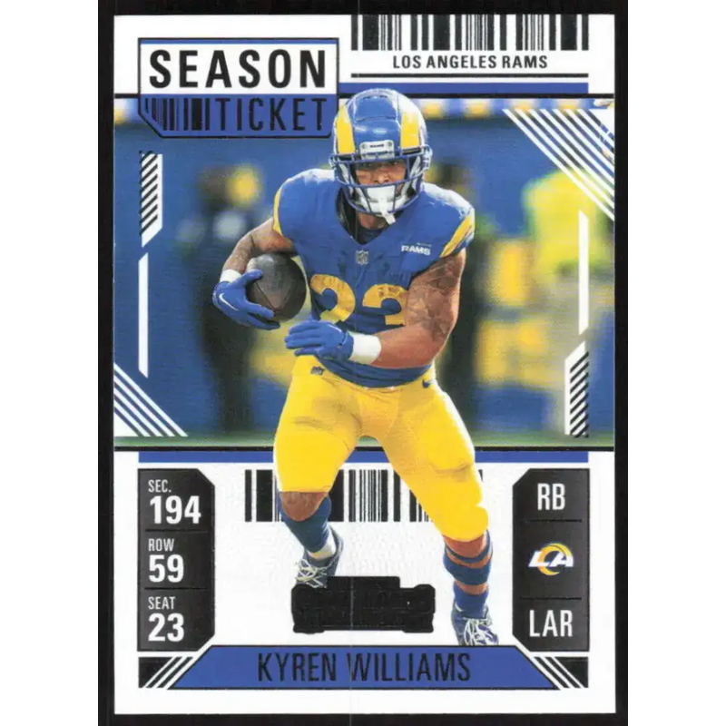 2024 Panini Contenders Season Ticket Retail #60 Kyren Williams NM-MT Los Angeles Rams Football Card - Football Card