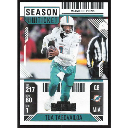 2024 Panini Contenders Season Ticket Retail #61 Tua Tagovailoa NM-MT Miami Dolphins Football Card