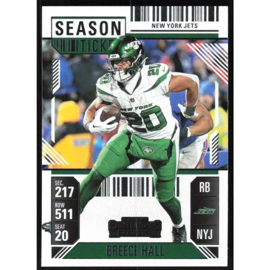 2024 Panini Contenders Season Ticket Retail #76 Breece Hall NM-MT New York Jets Football Card  Image 1