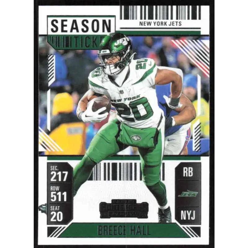 2024 Panini Contenders Season Ticket Retail #76 Breece Hall NM-MT New York Jets Football Card - Football Card Single