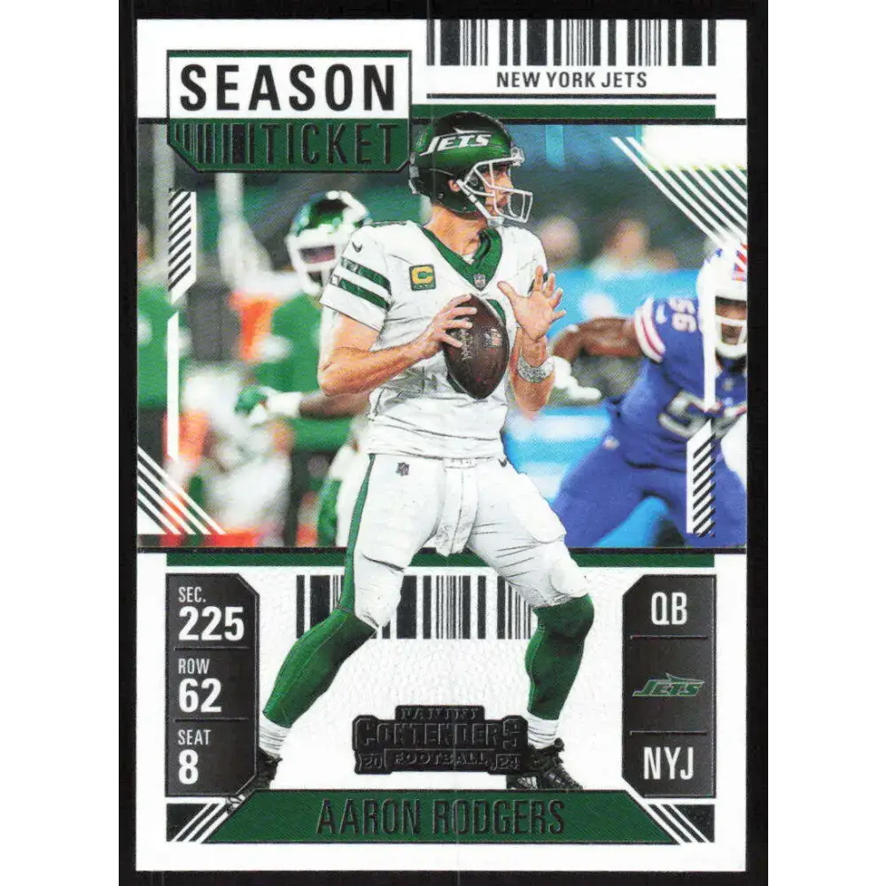 2024 Panini Contenders Season Ticket Retail #78 Aaron Rodgers NM-MT New York Jets Football Card - Football Card