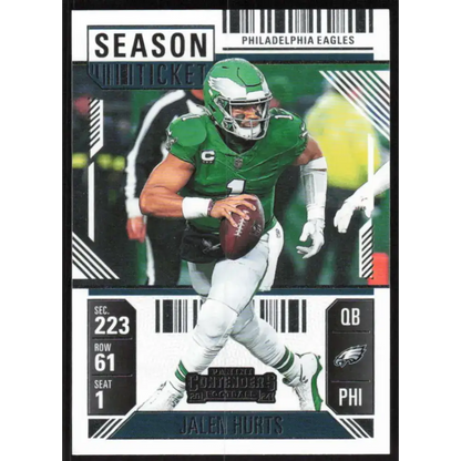 2024 Panini Contenders Season Ticket Retail #79 Jalen Hurts NM-MT Philadelphia Eagles Football Card