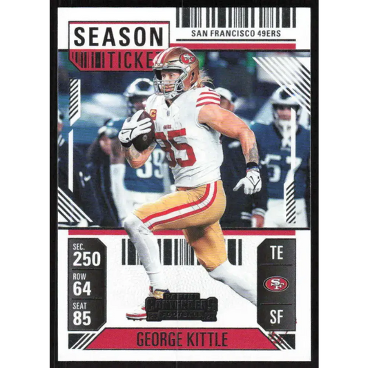 2024 Panini Contenders Season Ticket Retail #85 George Kittle NM-MT San Francisco 49ers Football Card  Image 1