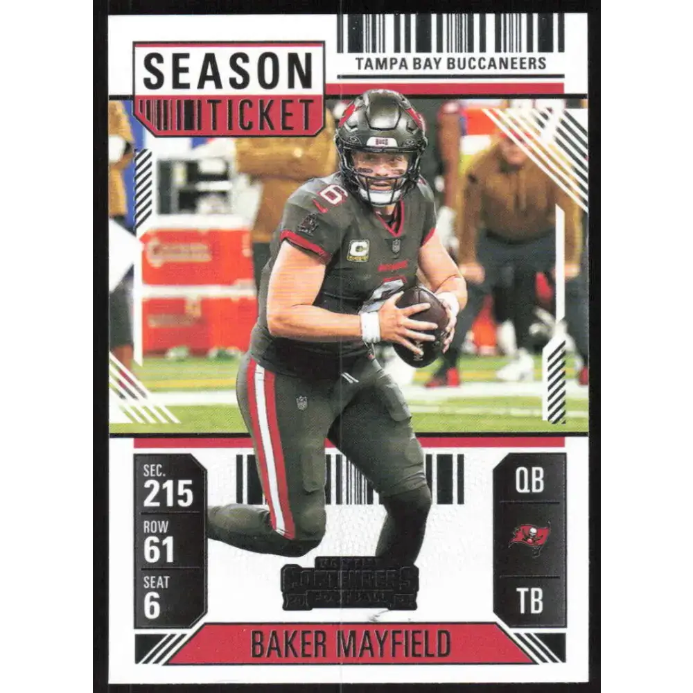 2024 Panini Contenders Season Ticket Retail #92 Baker Mayfield NM-MT Tampa Bay Buccaneers Football Card - Trading Card