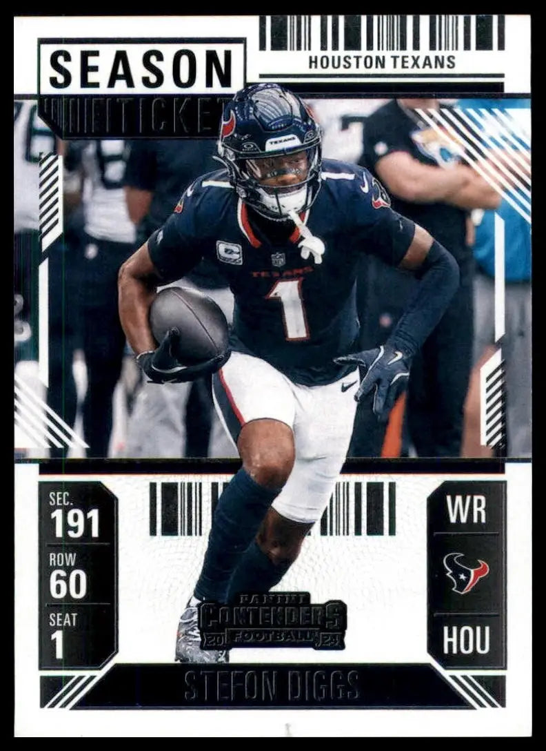 2024 Panini Contenders - Season Ticket Stefon Diggs #40 Retail - Football Card Single