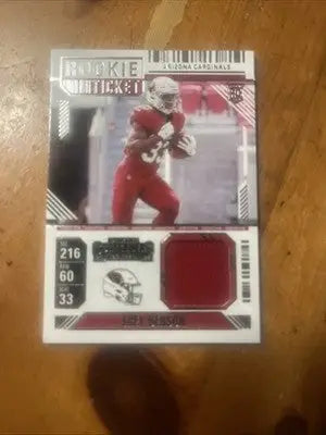 2024 Panini Contenders Trey Benson Rookie Ticket Patch football card