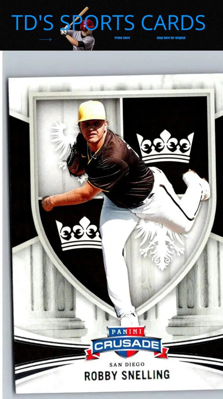 2024 Panini Crusade Robby Snelling baseball card for sports collectibles display