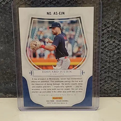 Edouard Julien baseball card from 2024 Panini Crusade Baseball Crusade Baseball series