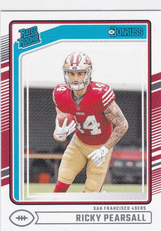 2024 Panini Donruss #318 Ricky Pearsall Rated Rookie San Francisco 49ers - Football Card Single