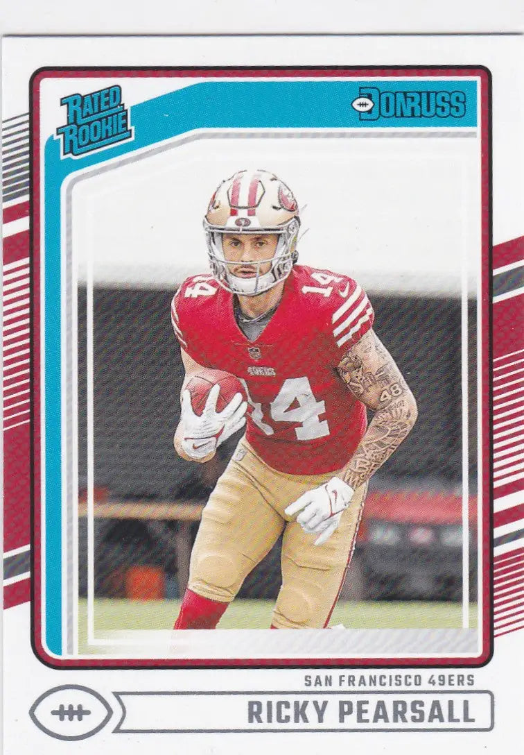 2024 Panini Donruss #318 Ricky Pearsall Rated Rookie San Francisco 49ers - Football Card Single