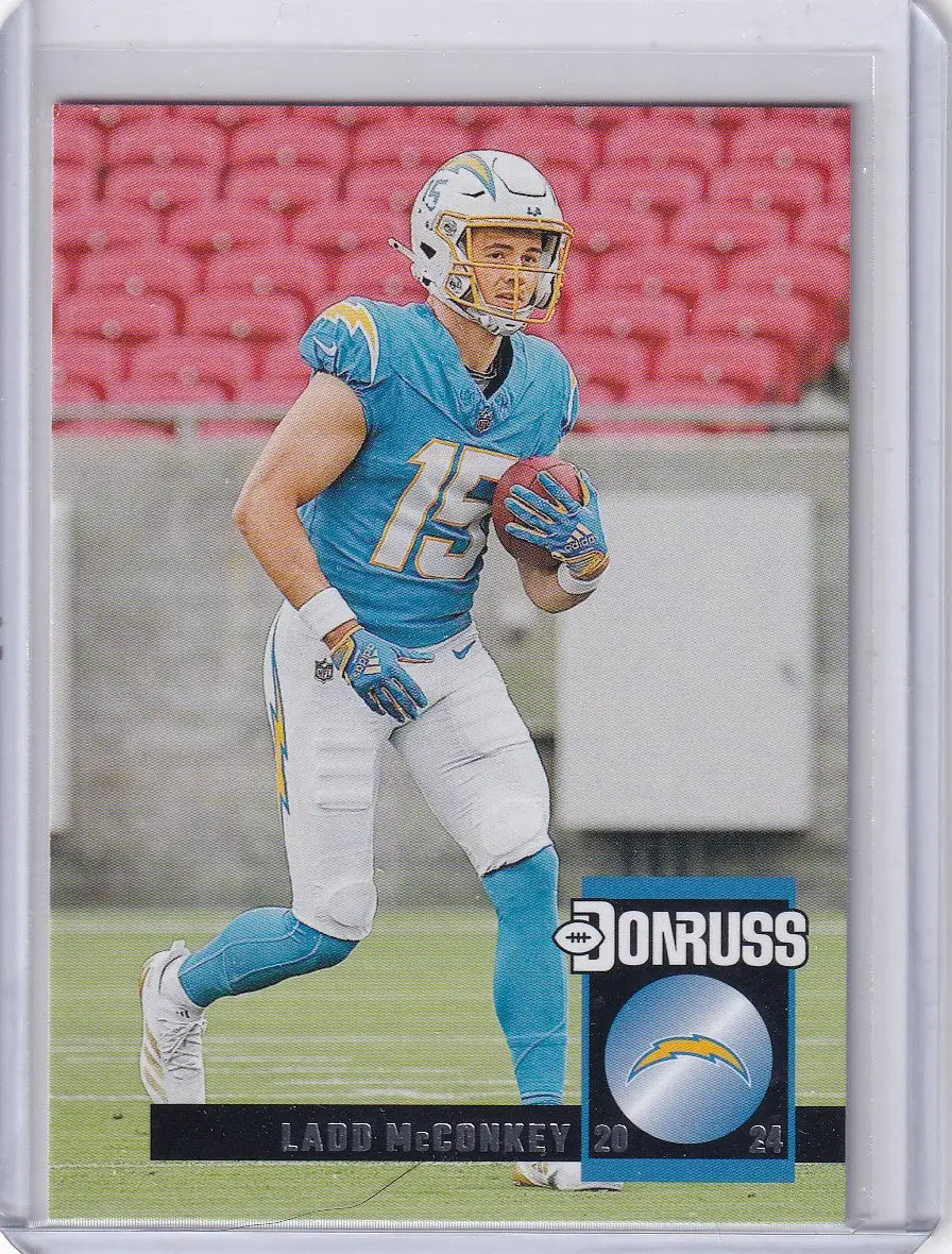 2024 Panini Donruss #39 Ladd McConkey - Los Angeles Chargers - Football Card Single