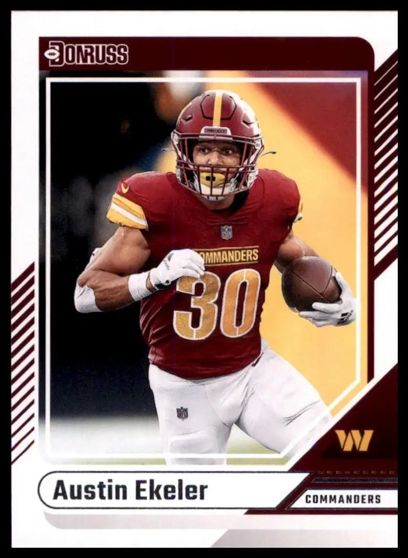 2024 Panini Donruss Austin Ekeler #1 Washington Commanders Football Card NFL - Football Card Single