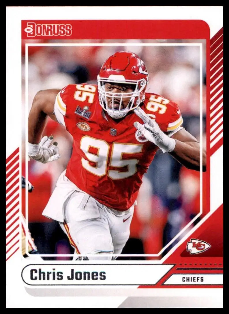 2024 Panini Donruss Chris Jones #69 Kansas City Chiefs Football Card NFL Sports - Football Card Single