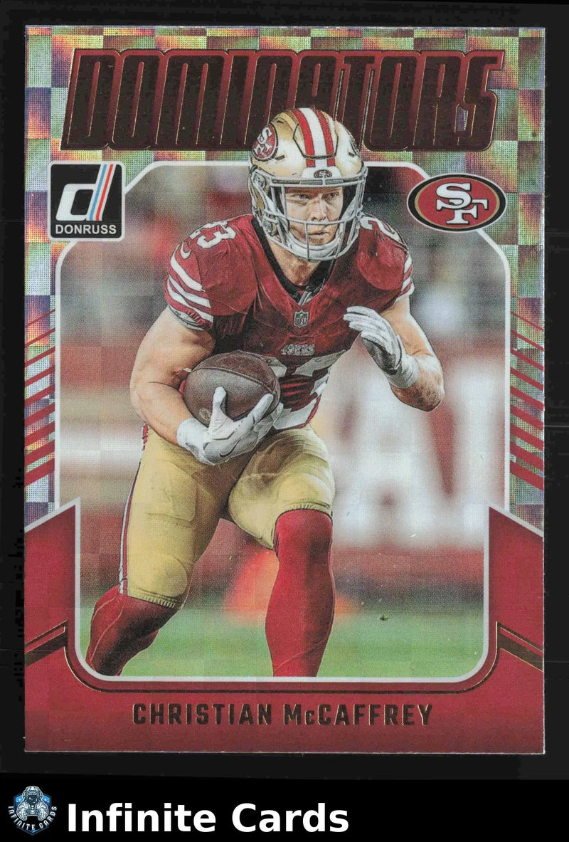 2024 Panini Donruss CHRISTIAN MCCAFFREY #15 Dominators San Francisco 49ers - Football Card Single
