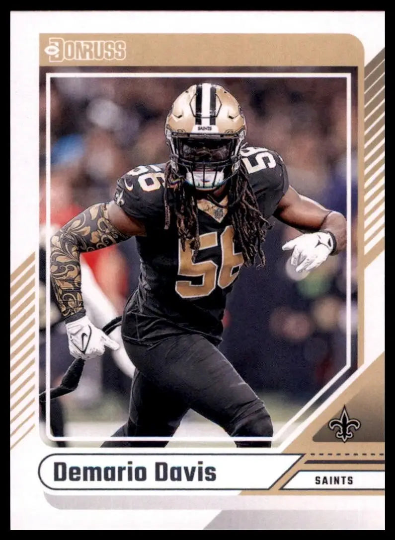 2024 Panini Donruss Demario Davis #298 New Orleans Saints Football Card NFL - Football Card Single
