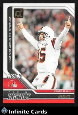 2024 Panini Donruss Football JOE FLACCO #4 Best of Instant Cleveland Browns