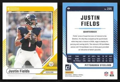 2024 Panini Donruss Football JUSTIN FIELDS #235 Pittsburgh Steelers