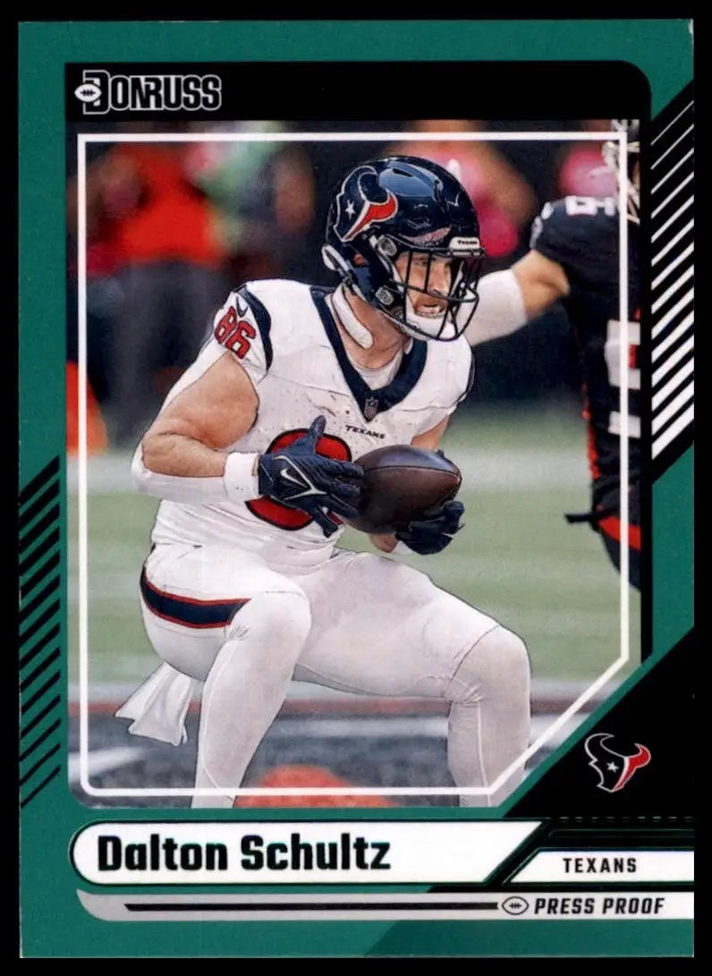 2024 Panini Donruss Green Dalton Schultz #124 Houston Texans Football Card NFL - Football Card Single