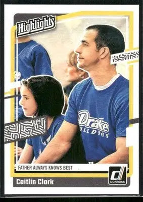 2024 Panini Donruss Highlights Caitlin Clark #H2 Basketball - Basketball Card Single