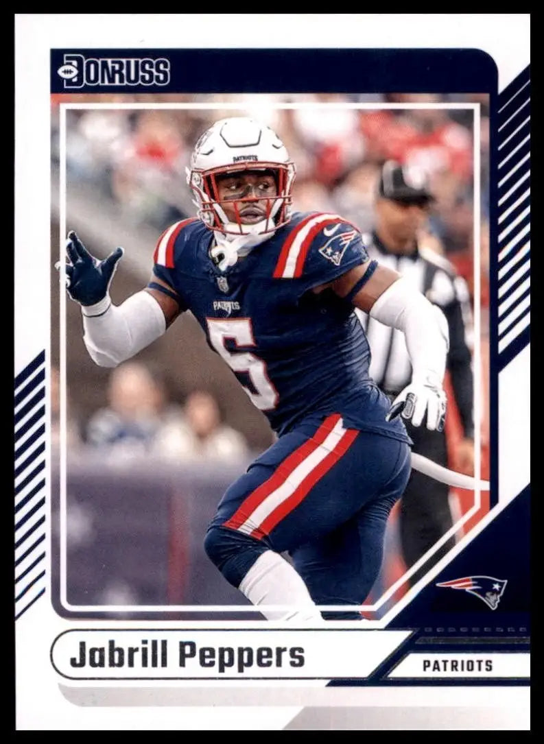 2024 Panini Donruss Jabrill Peppers #296 New England Patriots Football Card NFL