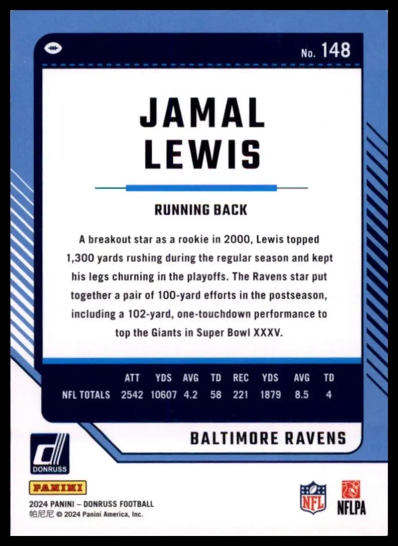 2024 Panini Donruss - Jamal Lewis #148 - Football Card Single