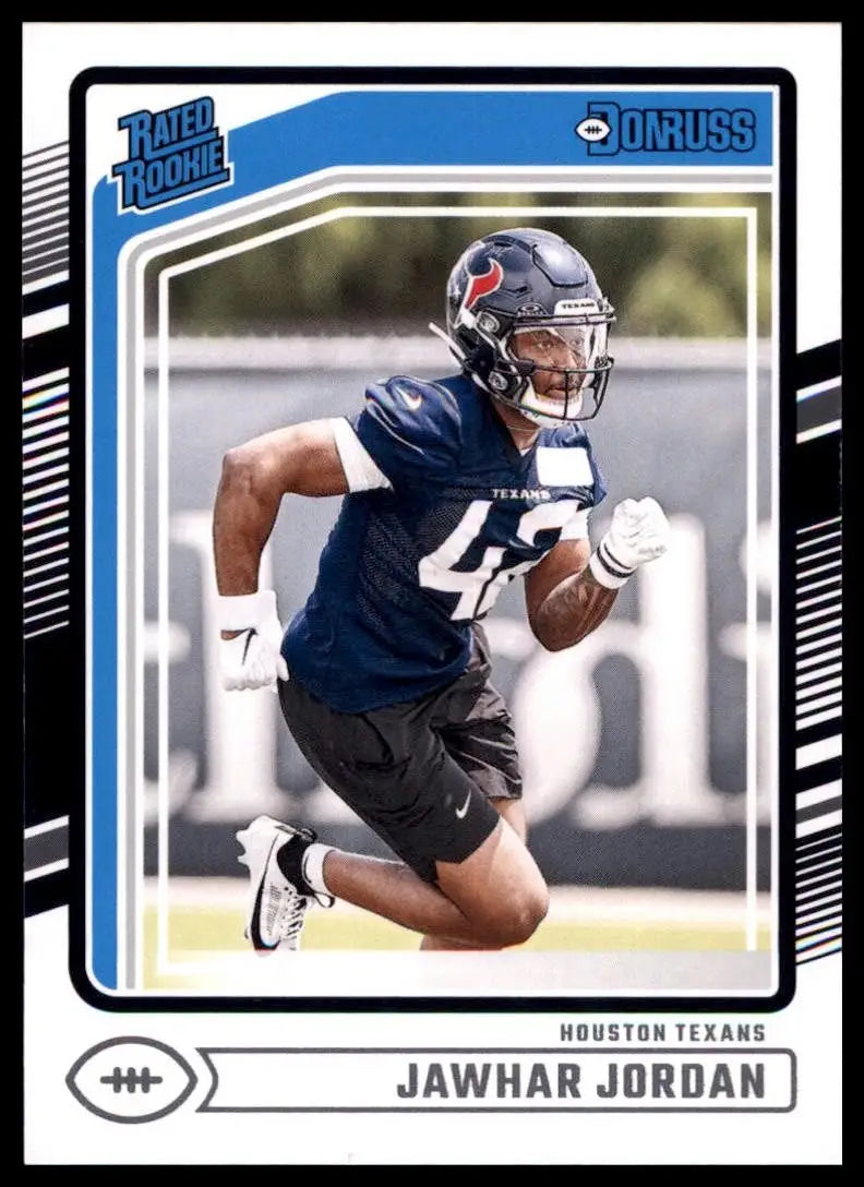 2024 Panini Donruss Jawhar Jordan #390 Houston Texans Football Card NFL Sports