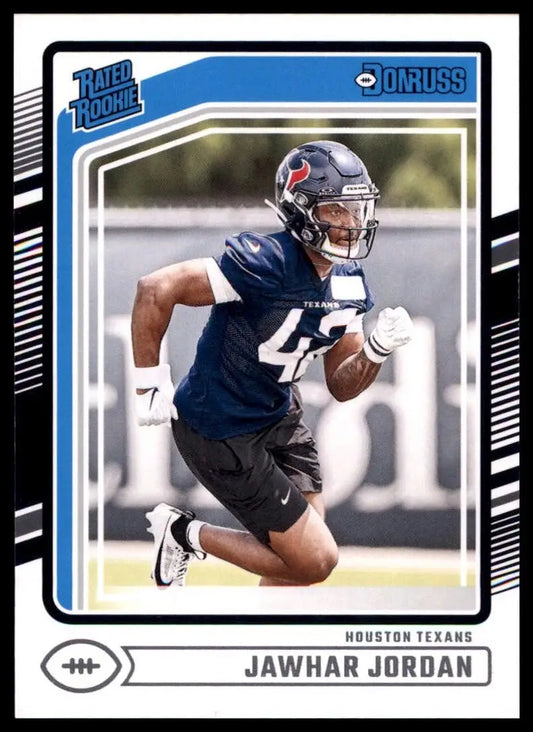 2024 Panini Donruss Jawhar Jordan #390 Houston Texans Football Card NFL Sports - Football Card Single